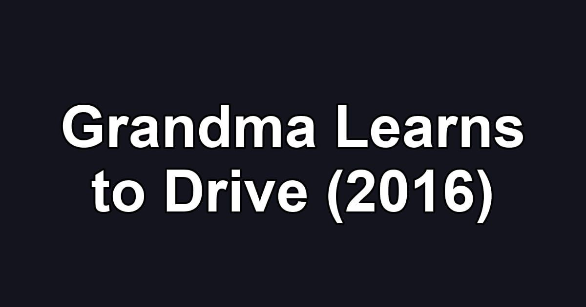 Grandma Learns to Drive (2016)