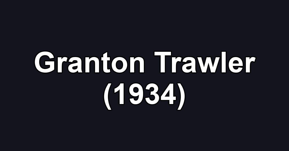 Granton Trawler (1934)