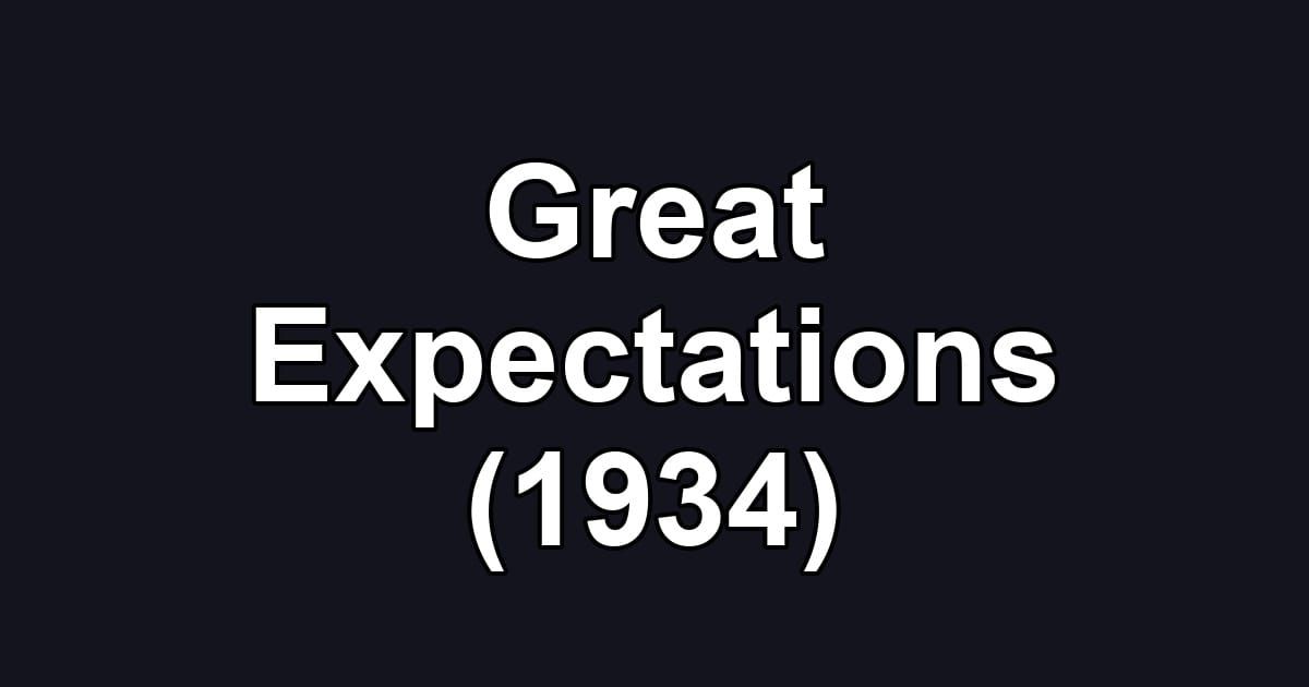 Great Expectations (1934)