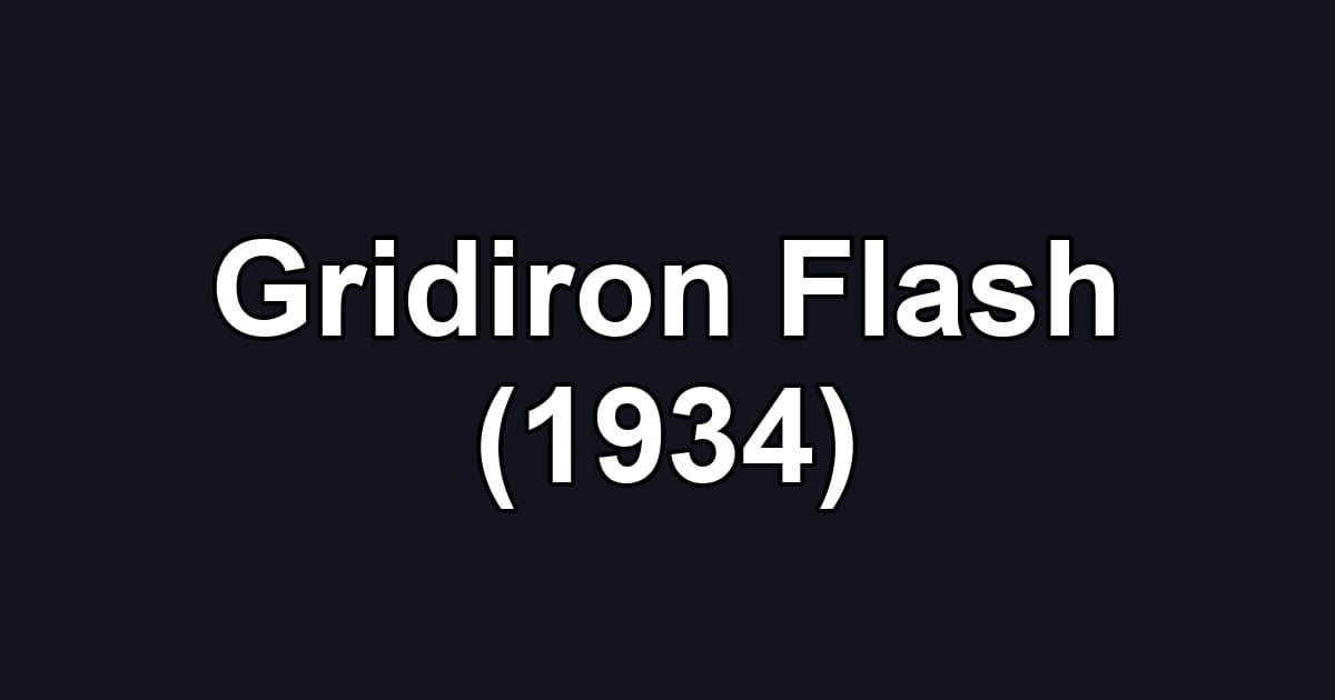 Gridiron Flash (1934)