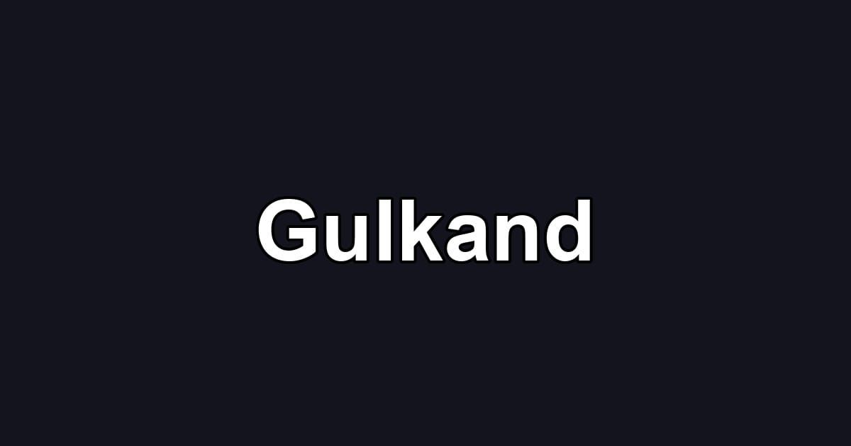 Gulkand