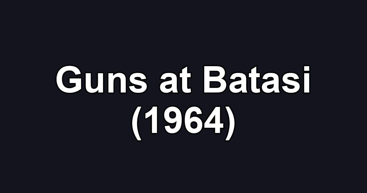 Guns at Batasi (1964)