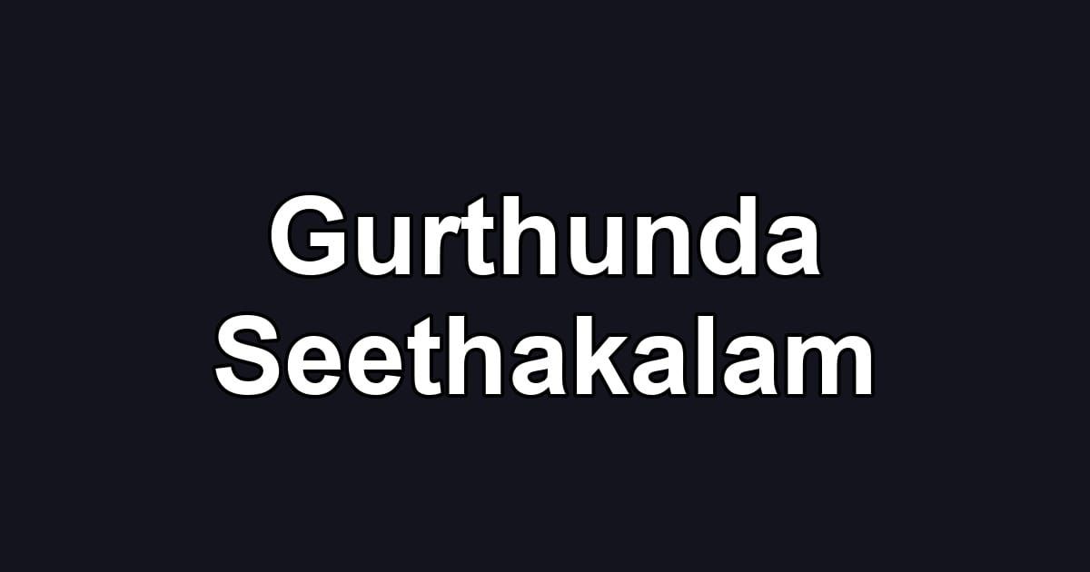 Gurthunda Seethakalam