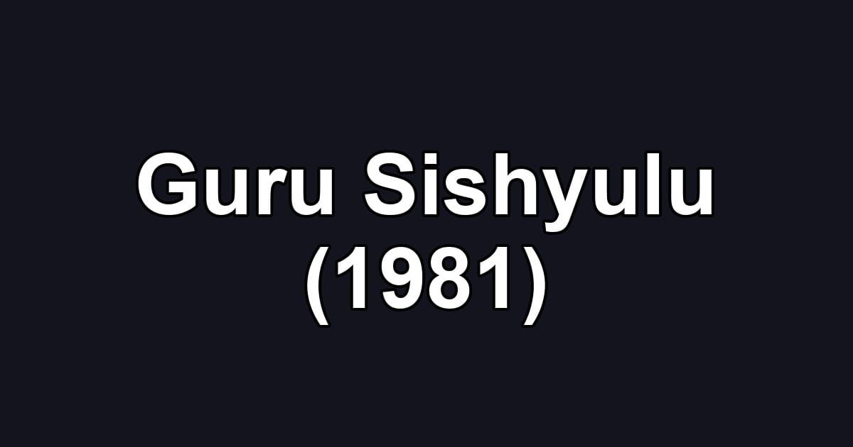 Guru Sishyulu (1981)