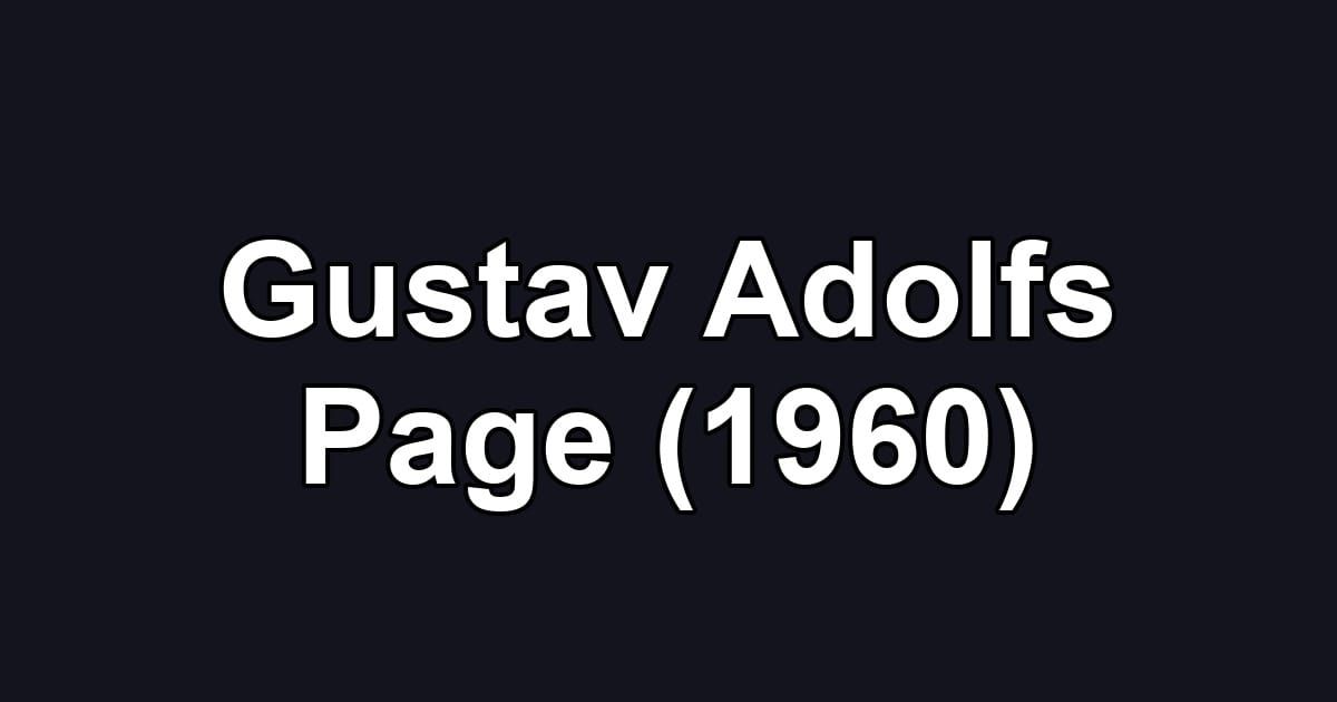 Gustav Adolfs Page (1960)