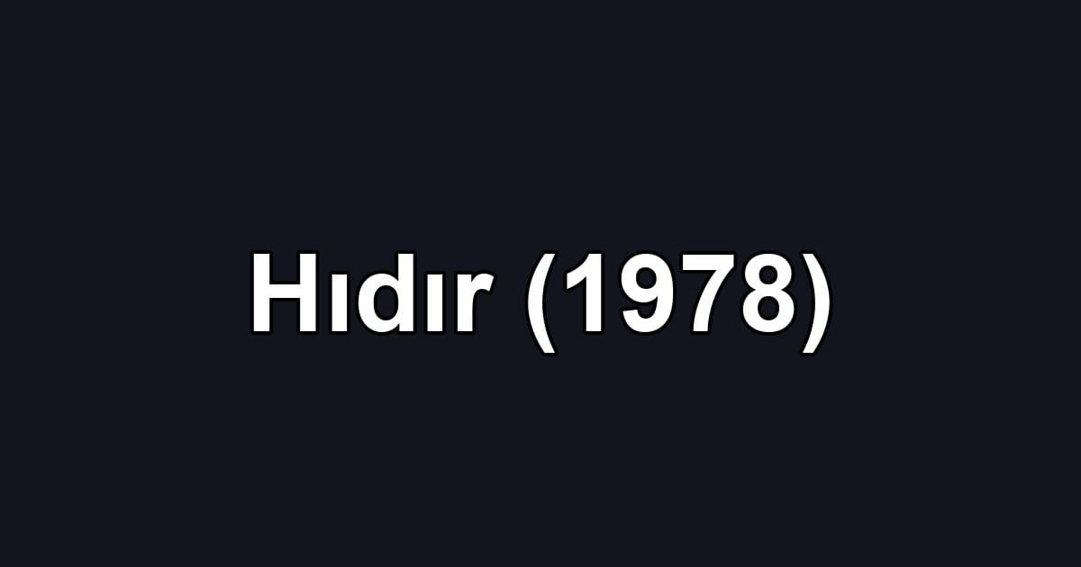 Hıdır (1978)
