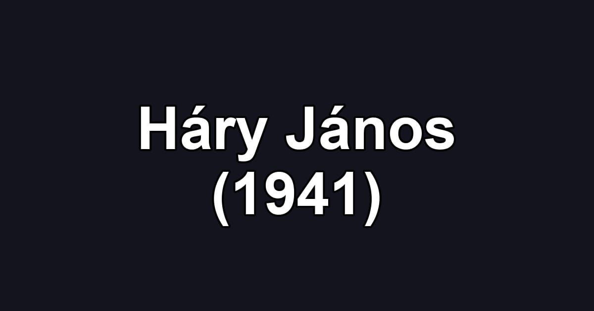 Háry János (1941)