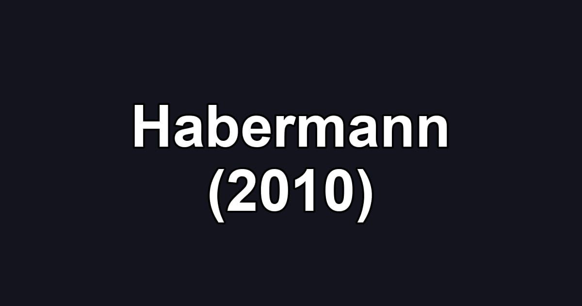 Habermann (2010)