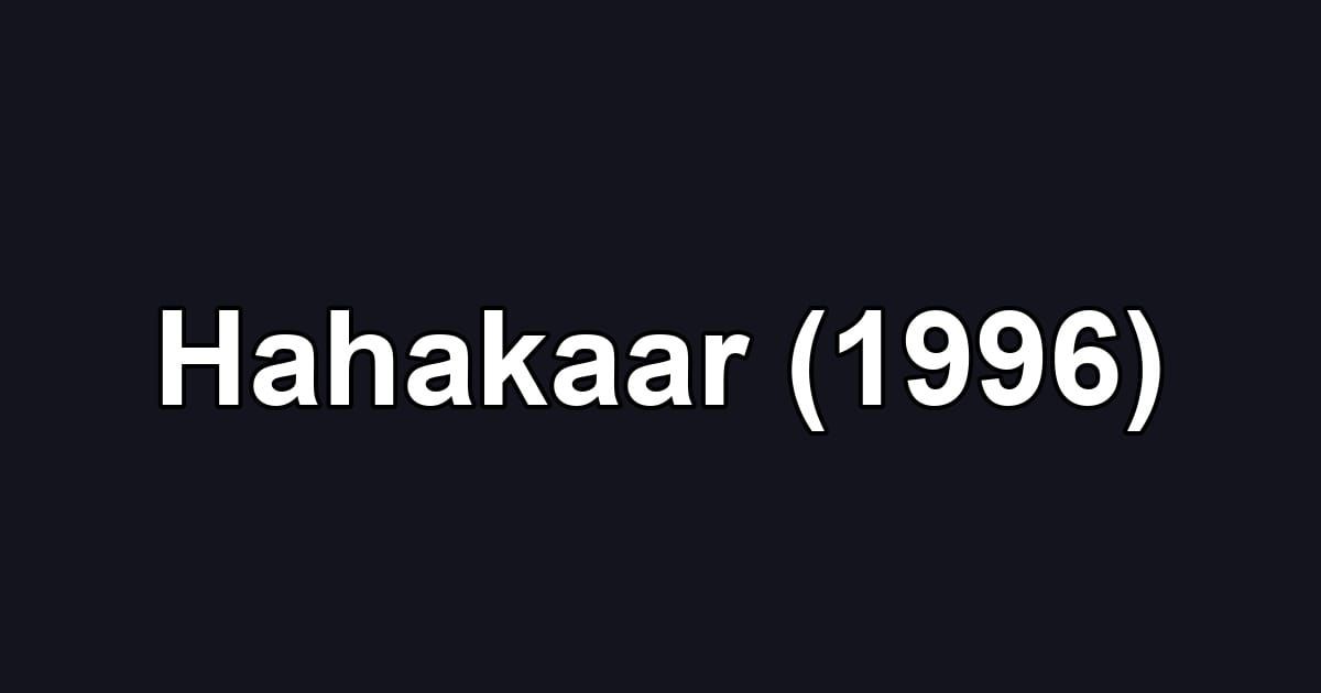 Hahakaar (1996)