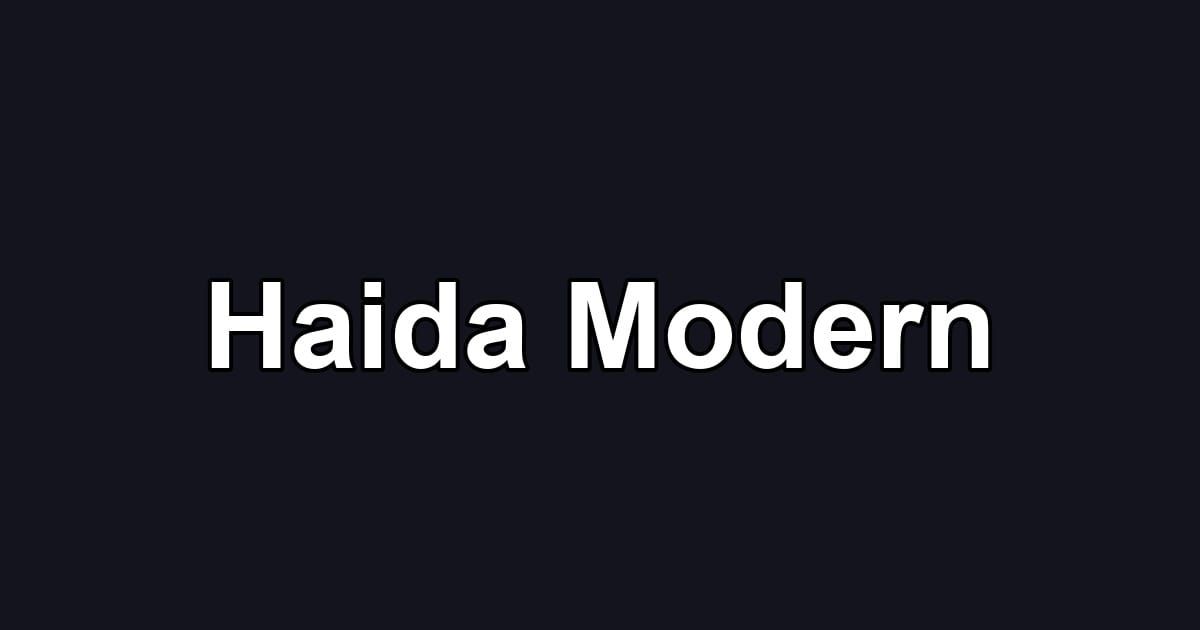 Haida Modern