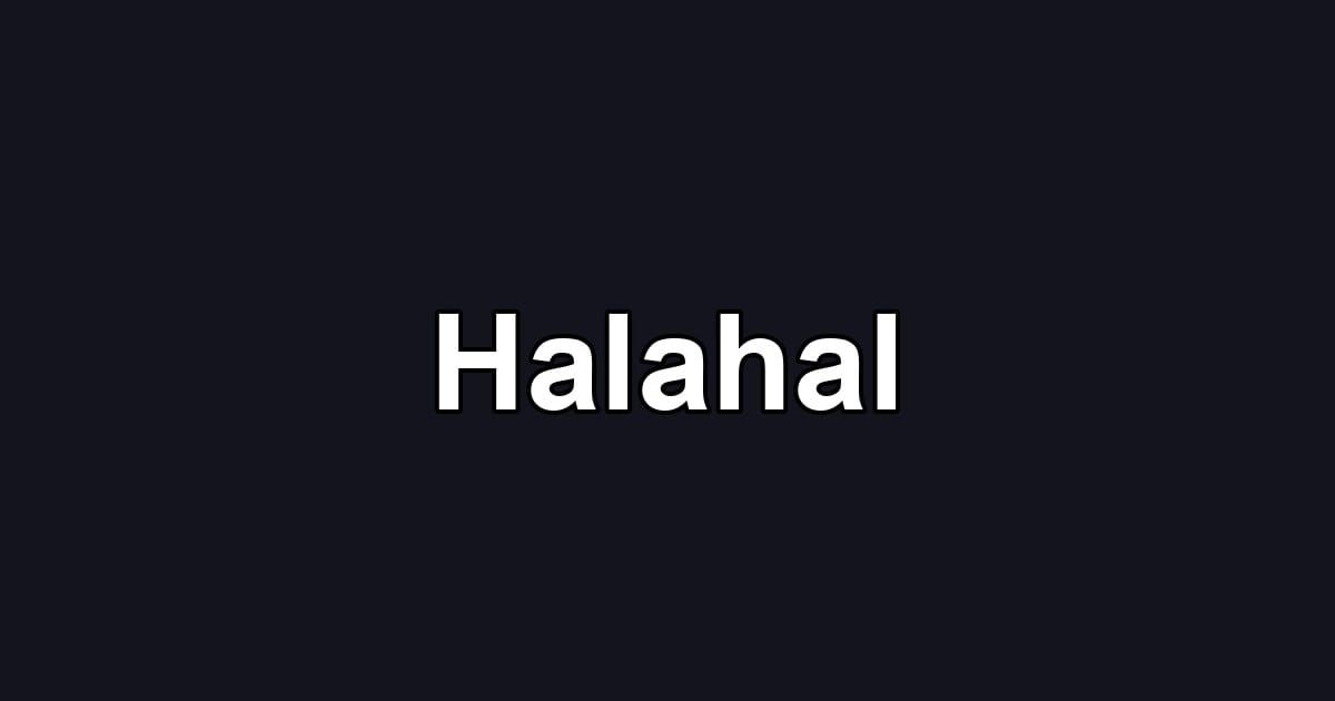 Halahal
