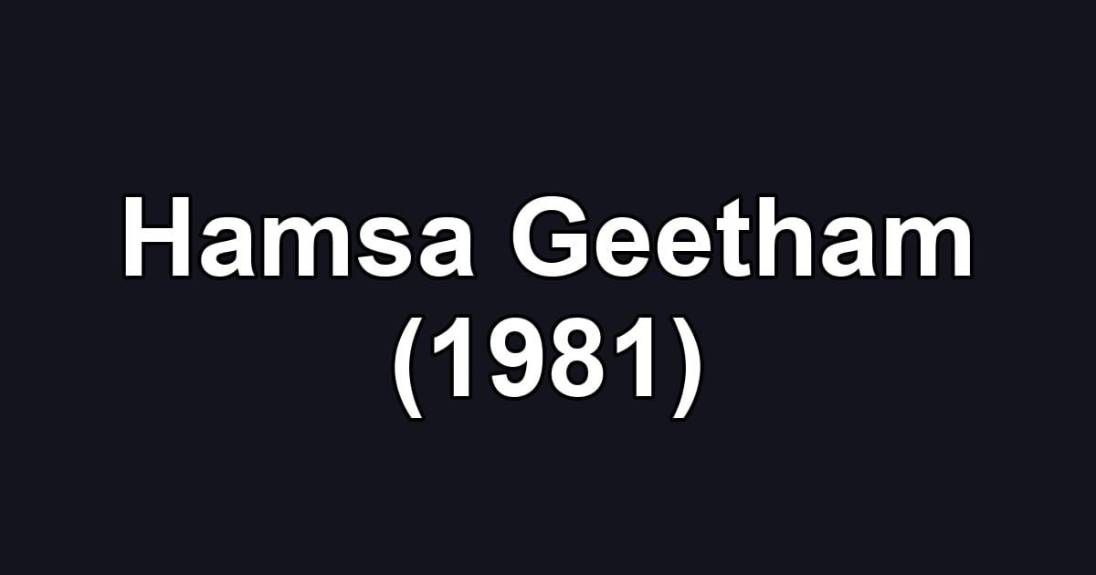Hamsa Geetham (1981)