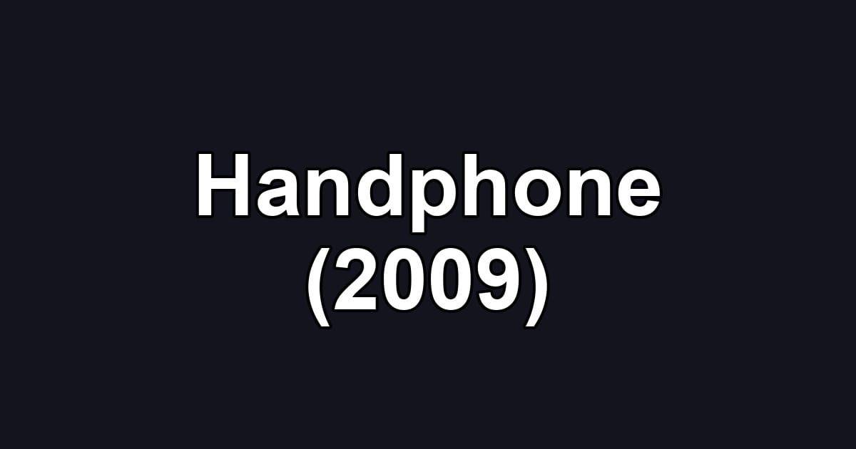 Handphone (2009)