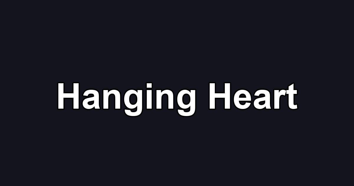 Hanging Heart