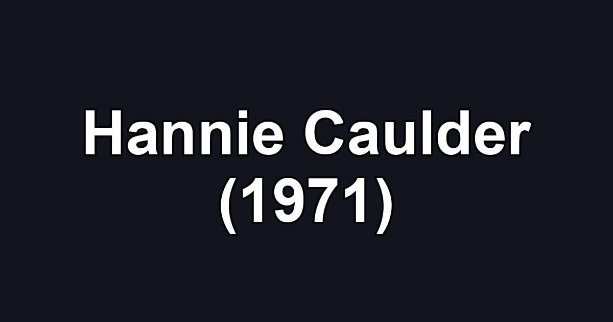 Hannie Caulder (1971)