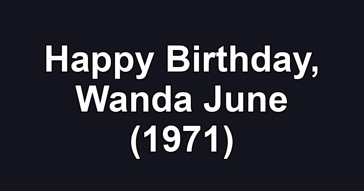 Happy Birthday, Wanda June (1971)
