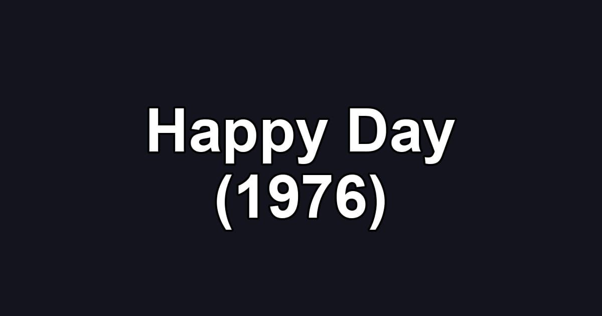 Happy Day (1976)