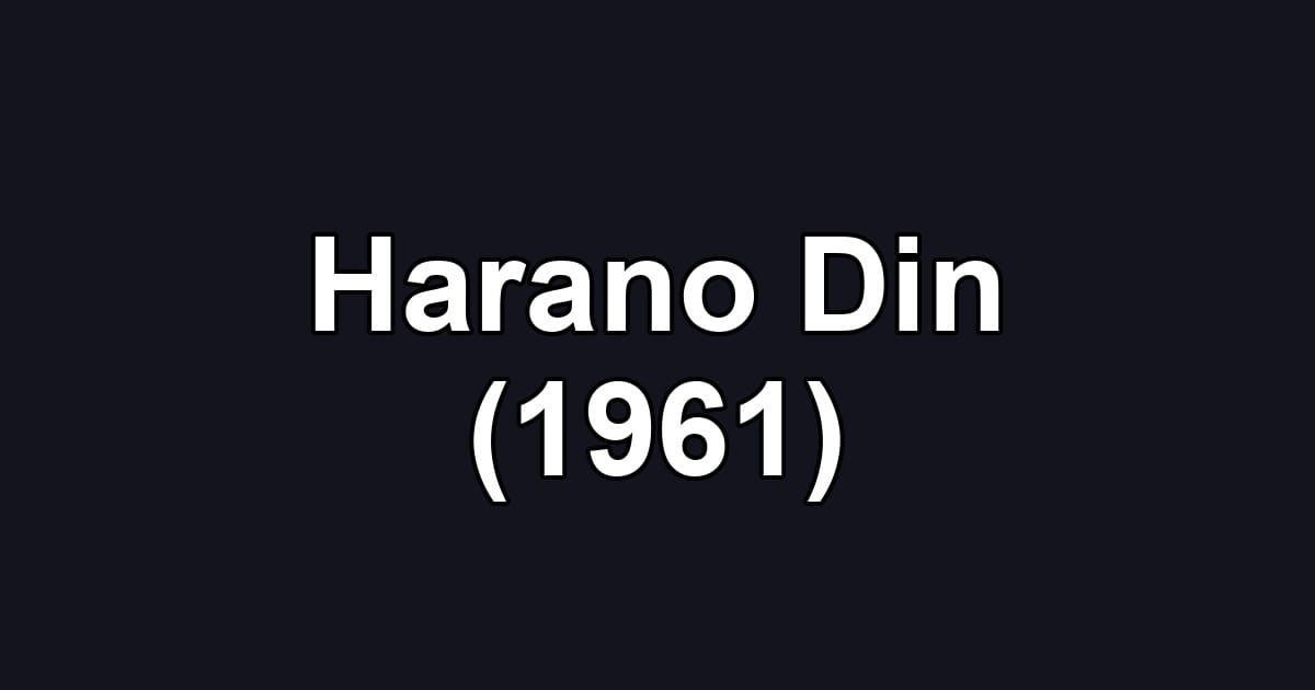 Harano Din (1961)