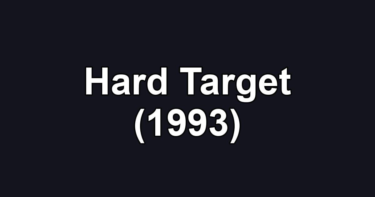 Hard Target (1993)