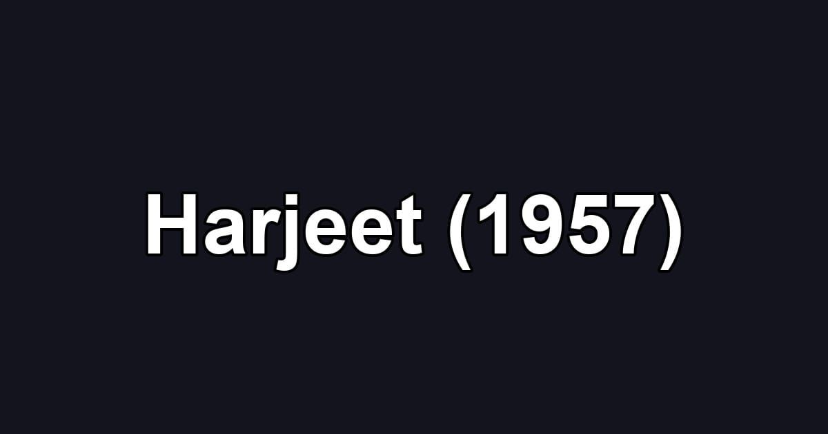 Harjeet (1957)