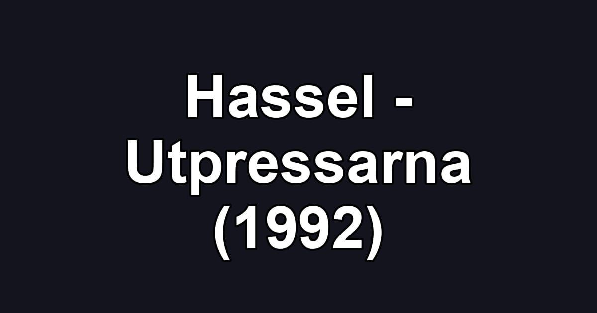 Hassel - Utpressarna (1992)