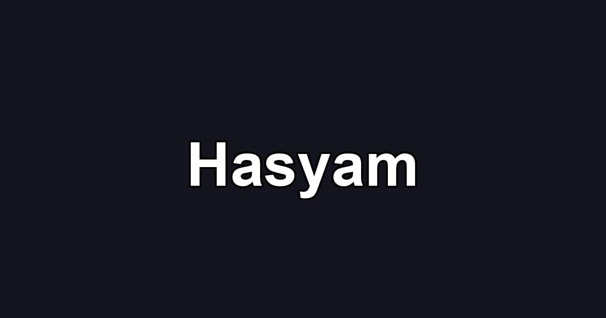 Hasyam