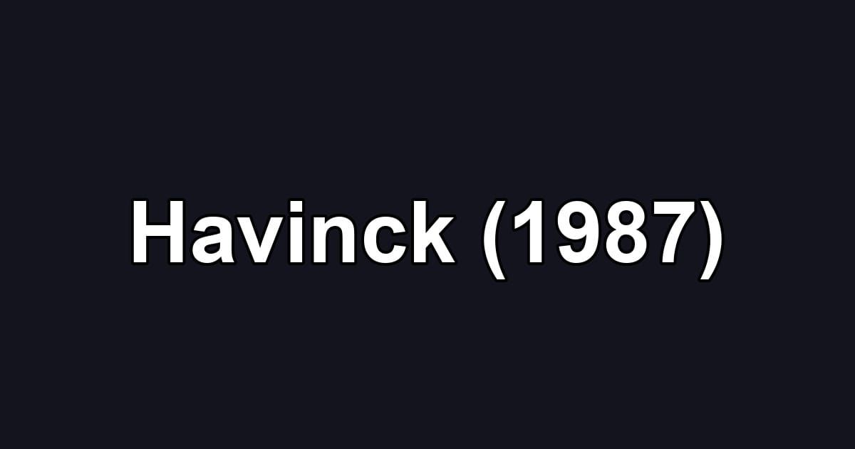 Havinck (1987)