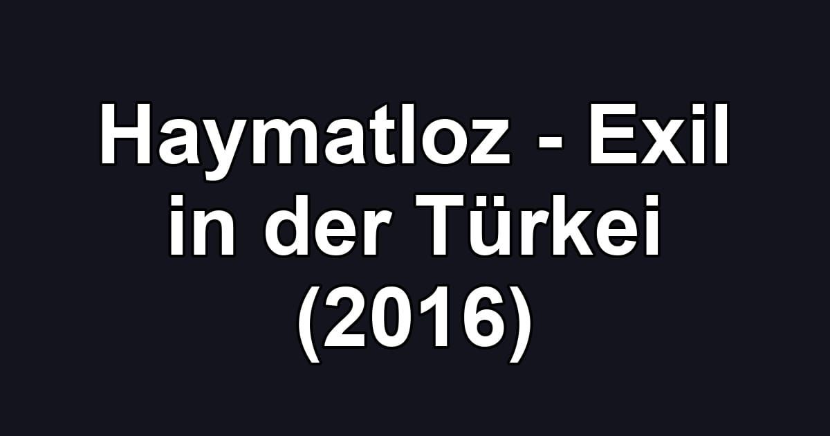 Haymatloz - Exil in der Türkei (2016)