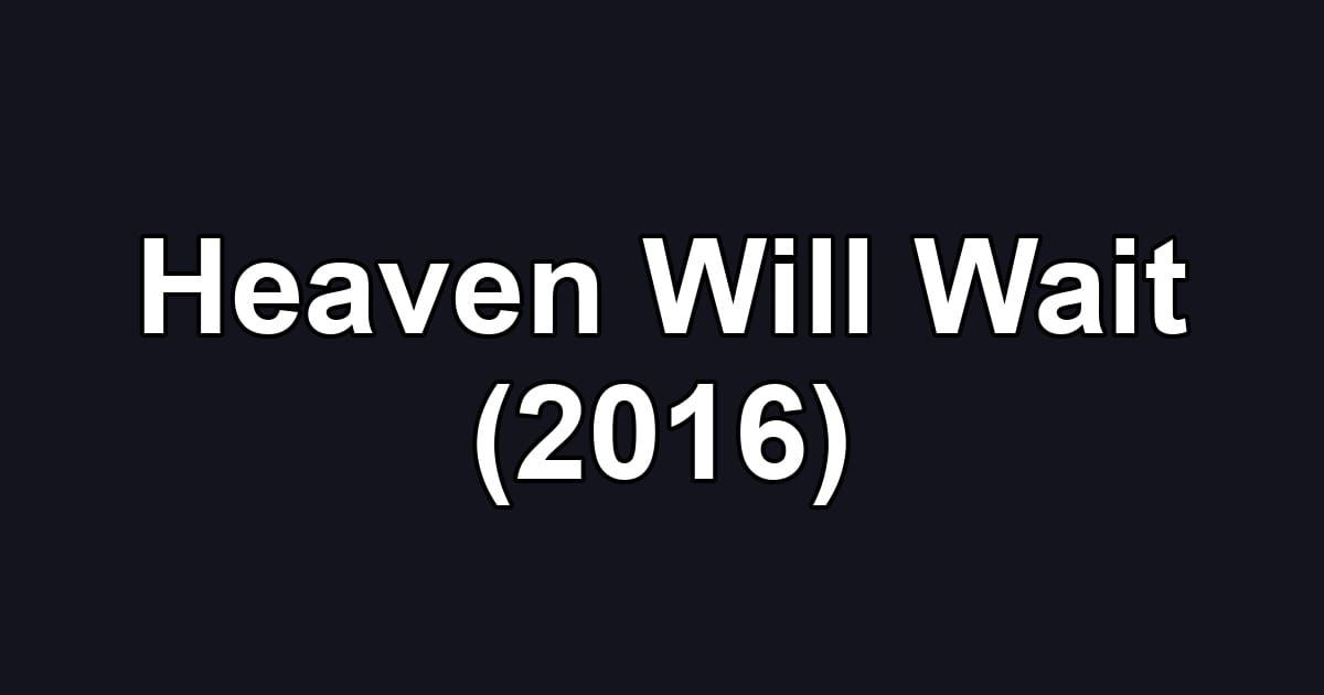 Heaven Will Wait (2016)