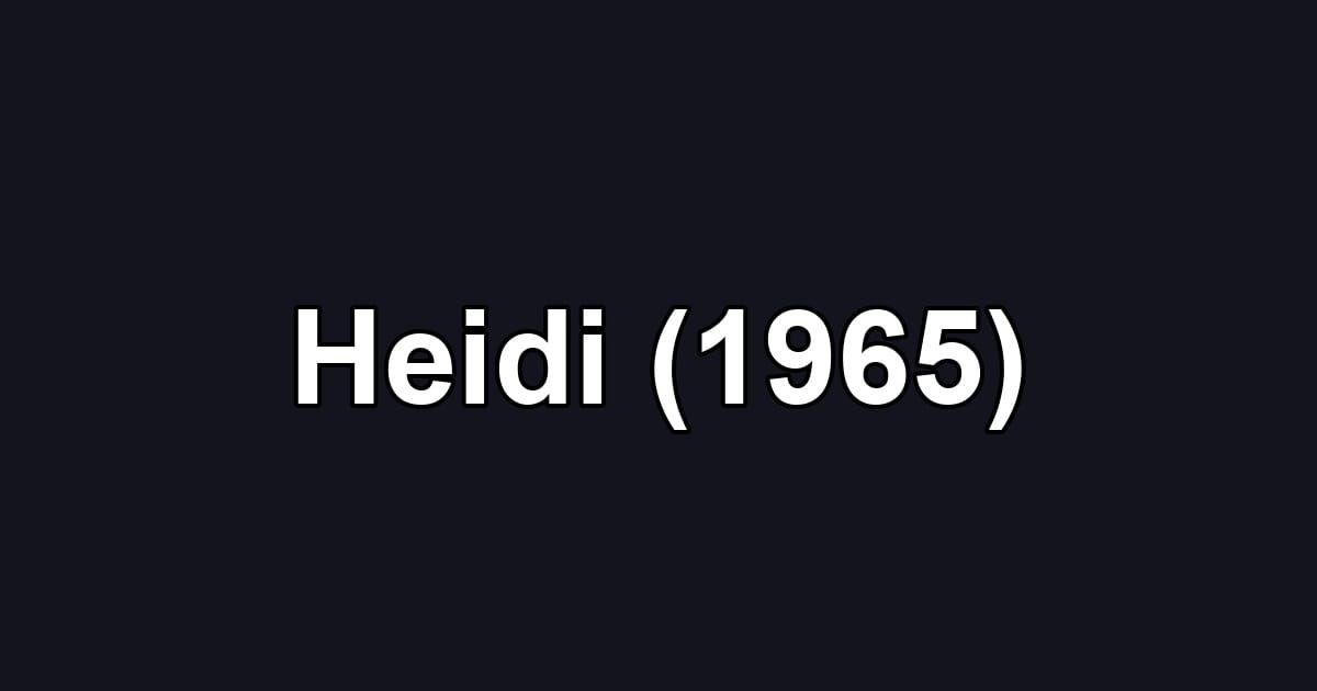 Heidi (1965)