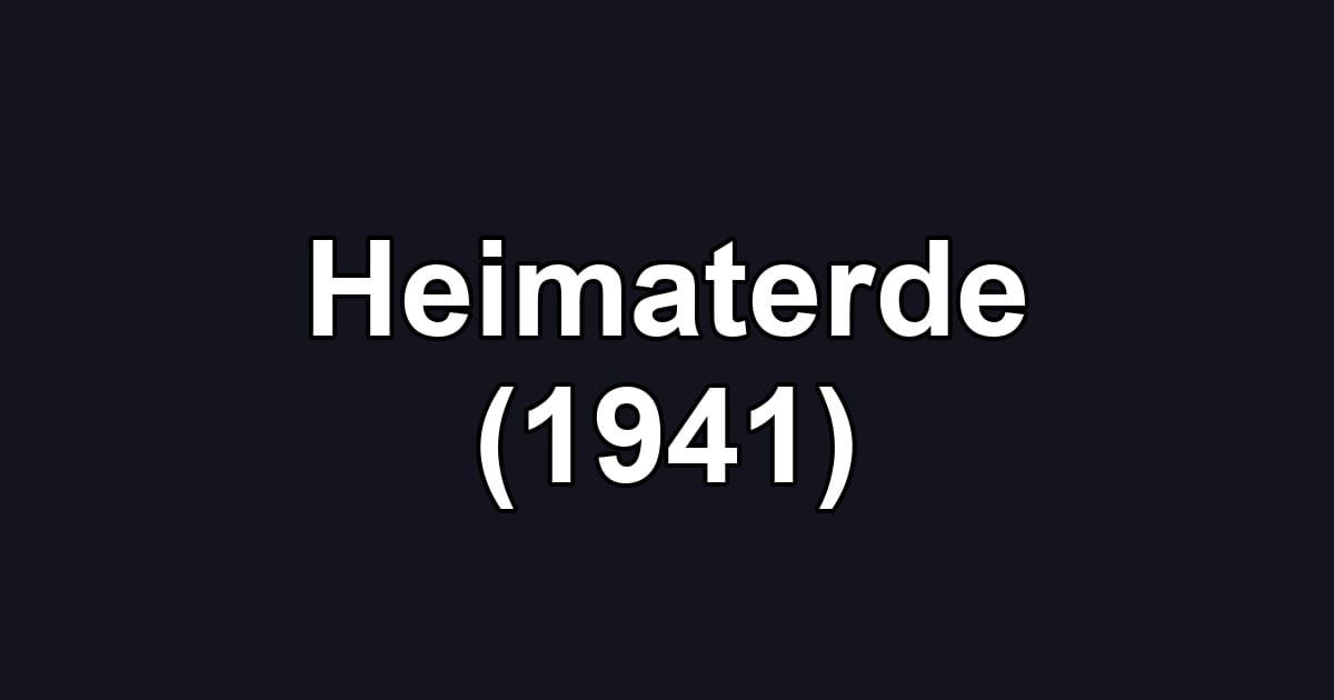 Heimaterde (1941)