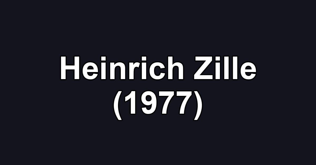 Heinrich Zille (1977)