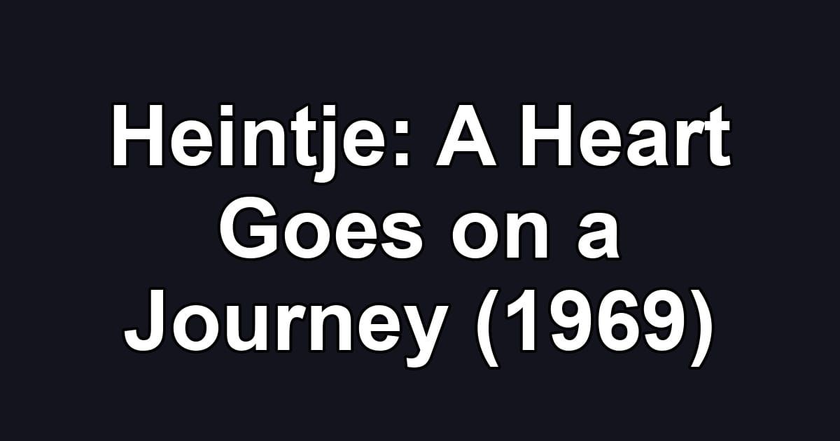 Heintje: A Heart Goes on a Journey (1969)