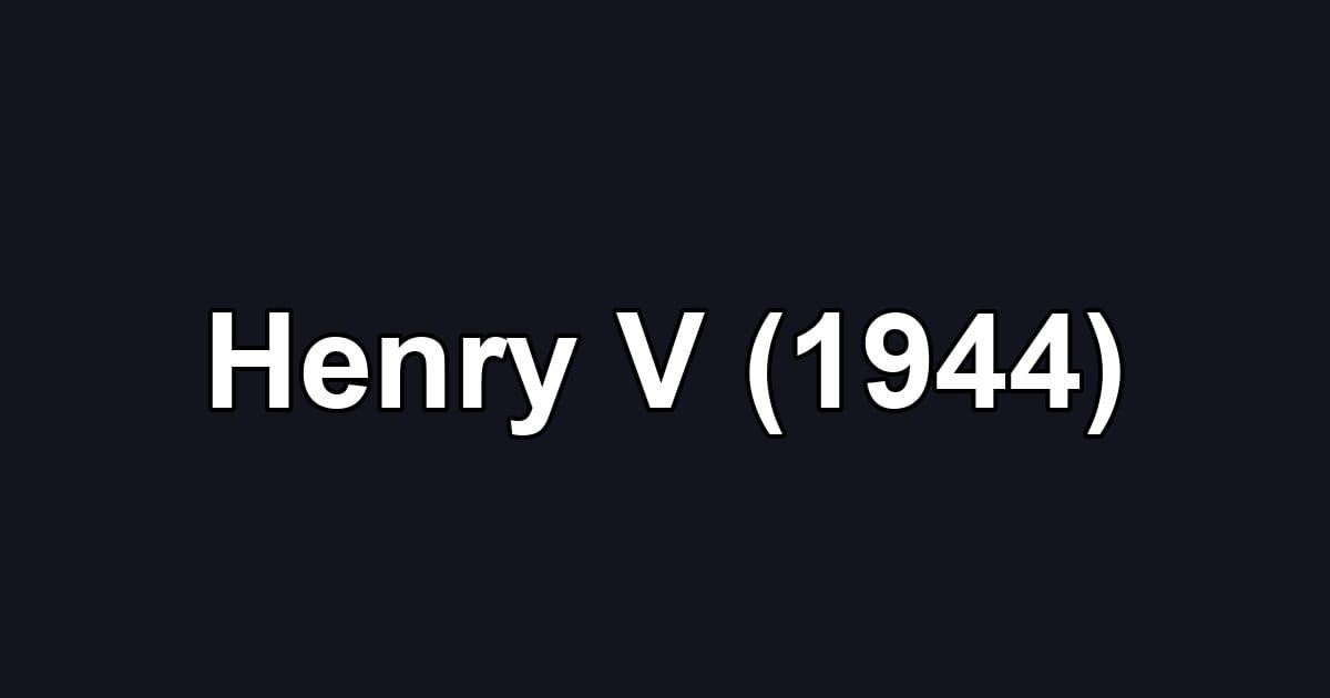 Henry V (1944)