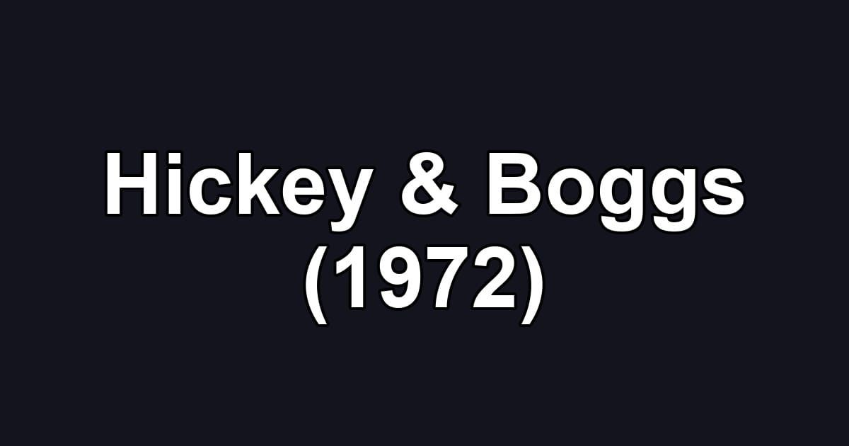 Hickey & Boggs (1972)