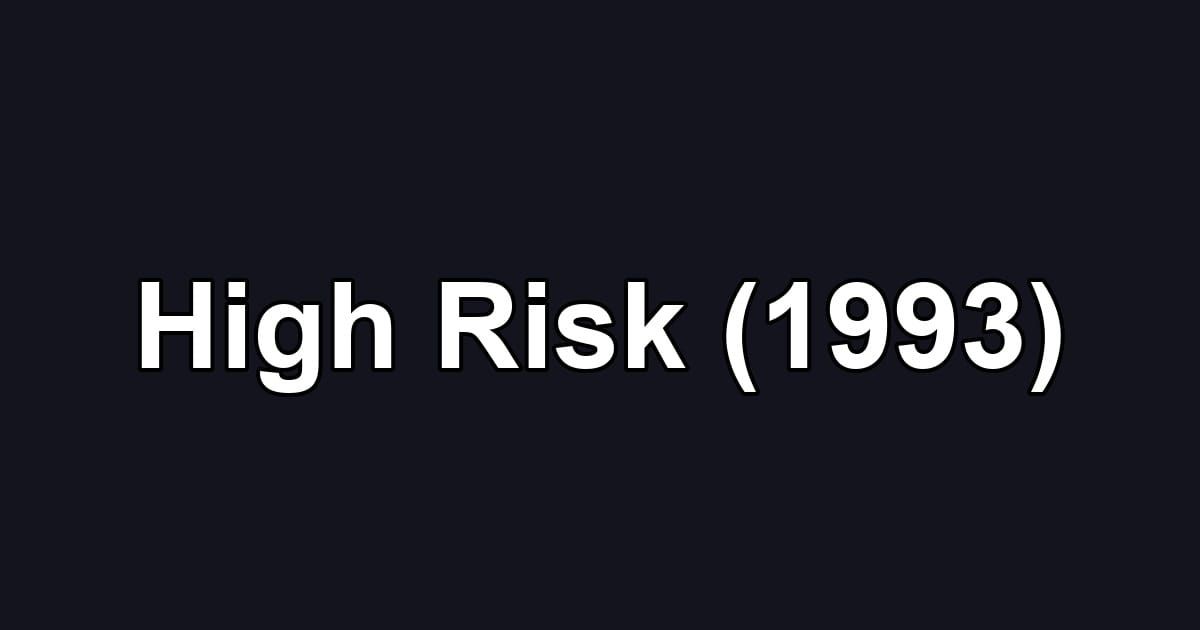 High Risk (1993)
