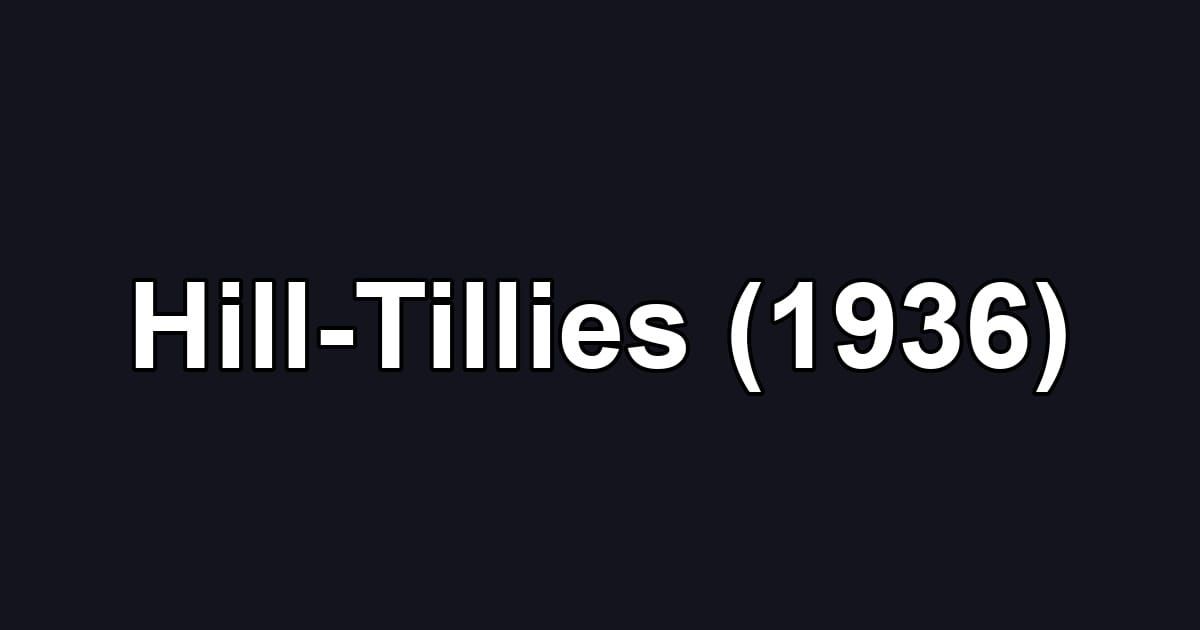 Hill-Tillies (1936)
