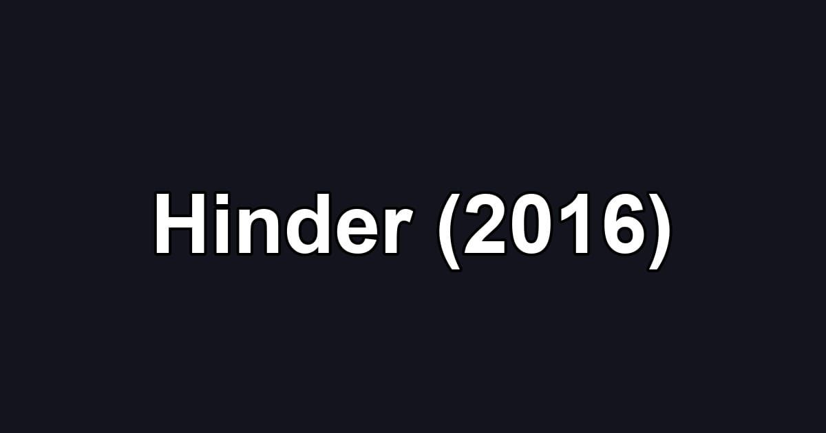 Hinder (2016)