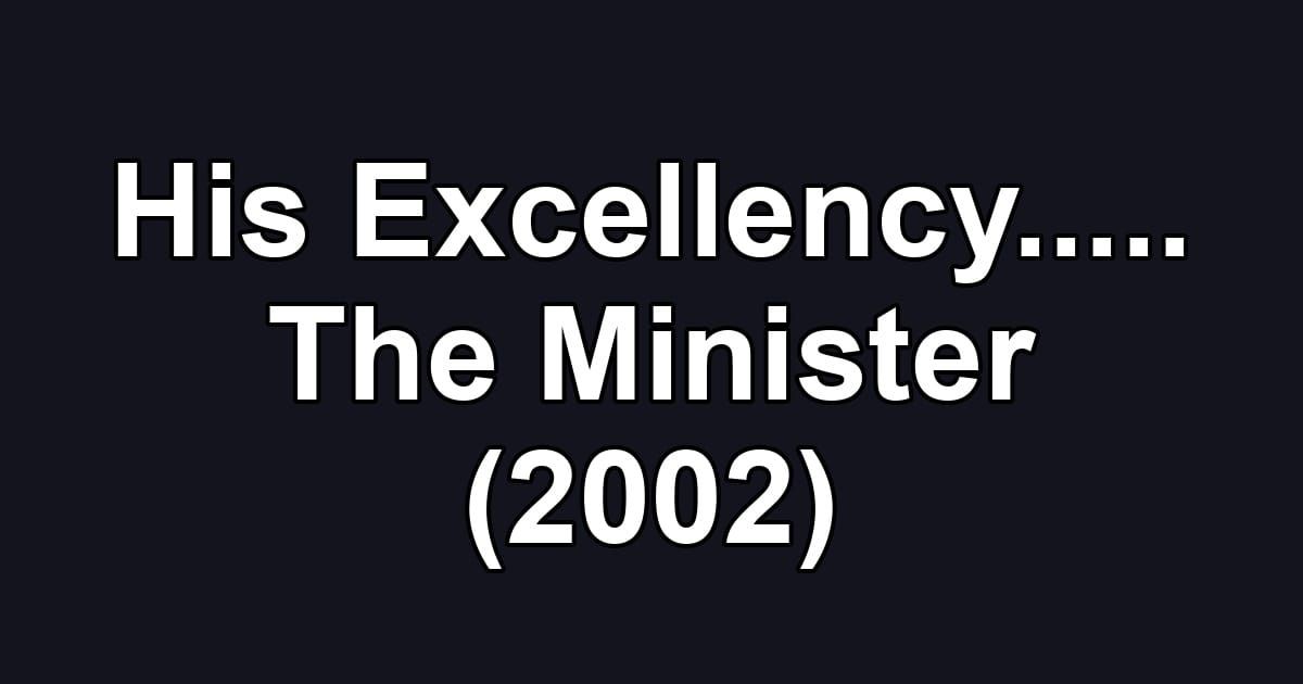 His Excellency..... The Minister (2002)