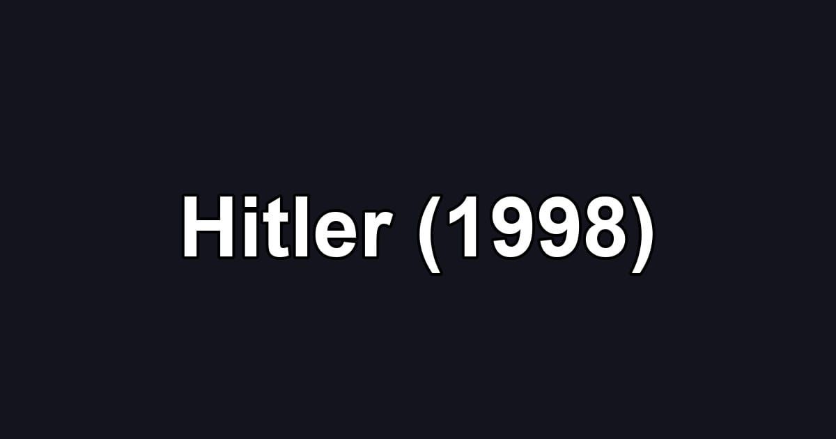 Hitler (1998)
