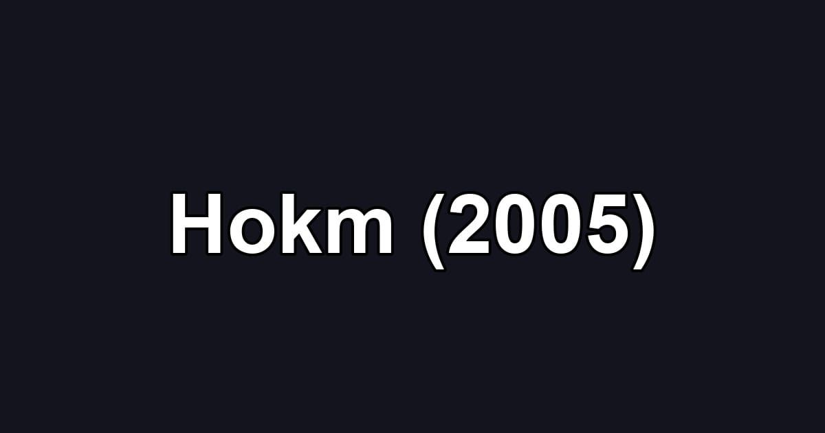 Hokm (2005)