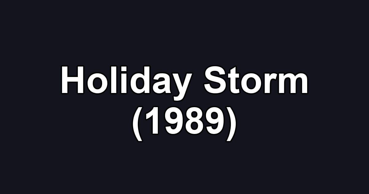 Holiday Storm (1989)