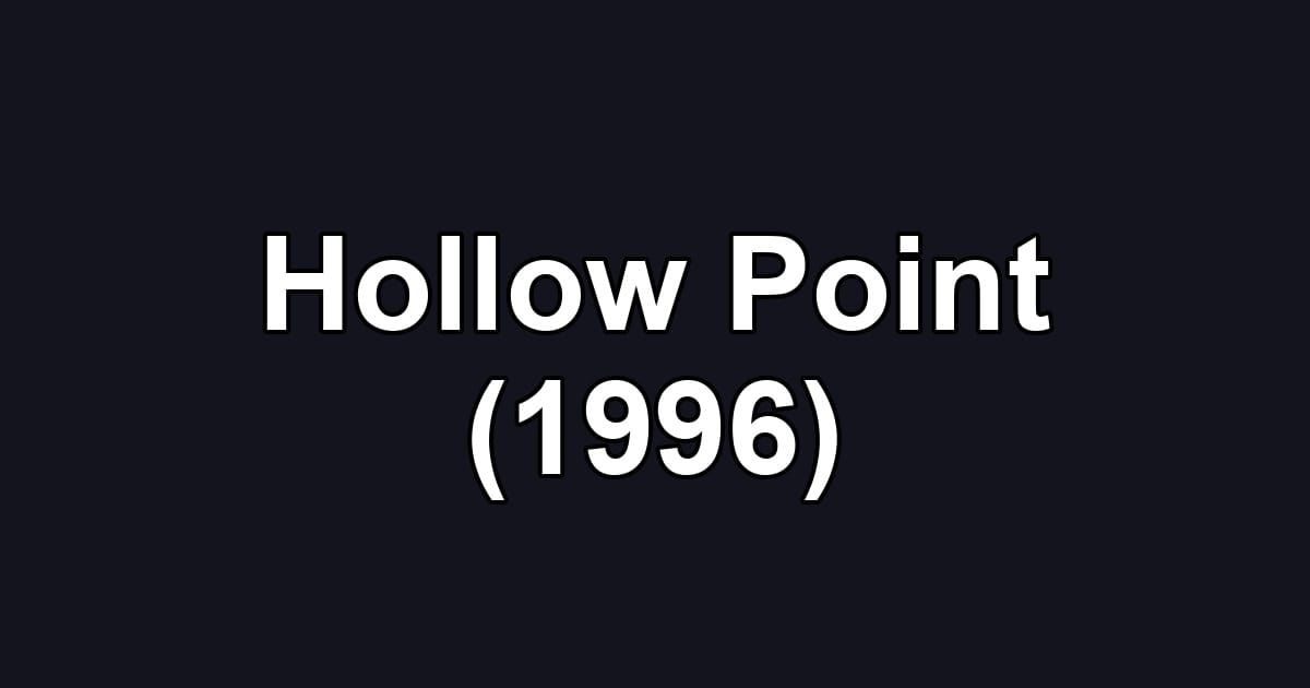 Hollow Point (1996)