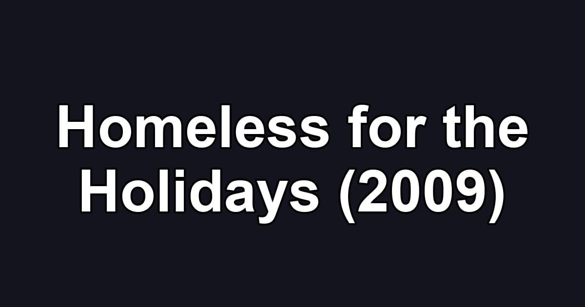 Homeless for the Holidays (2009)
