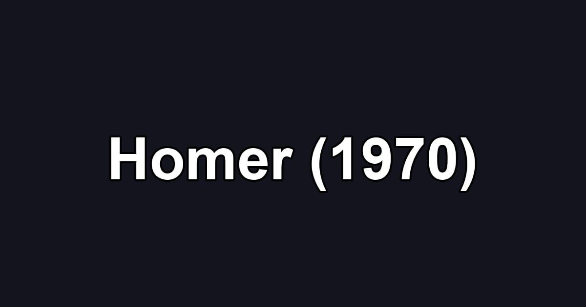 Homer (1970)