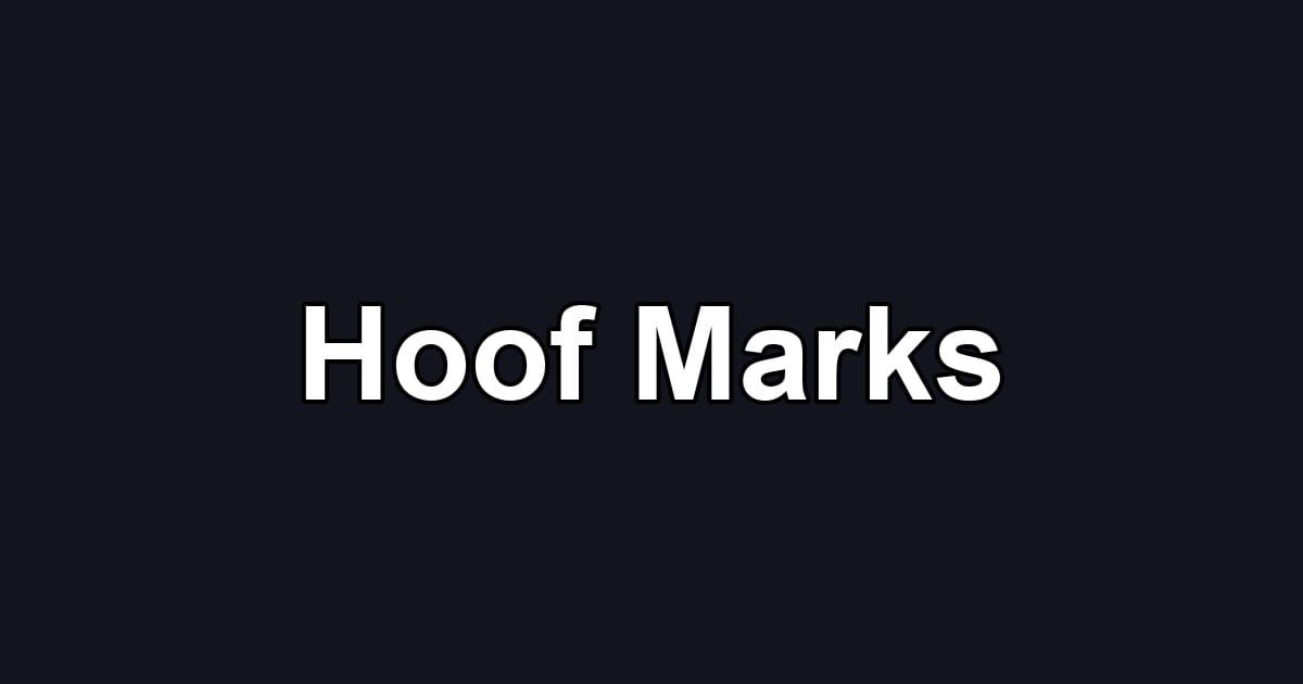 Hoof Marks