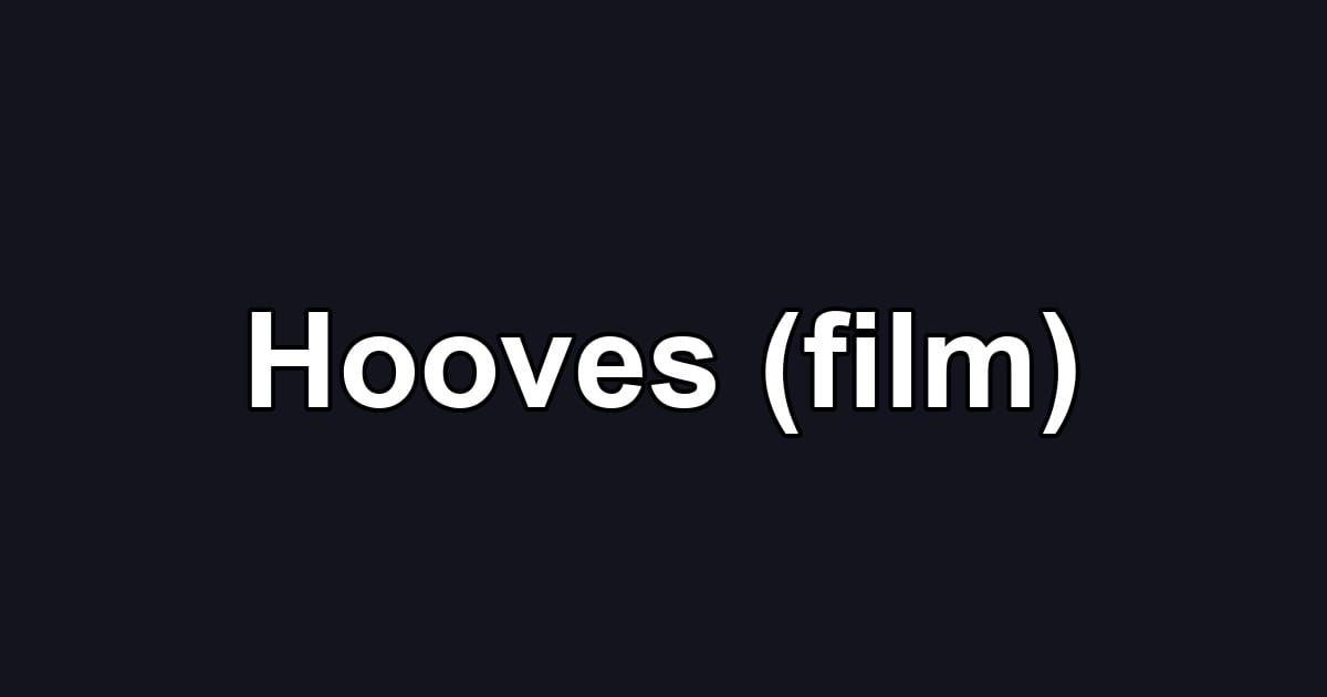 Hooves (film)