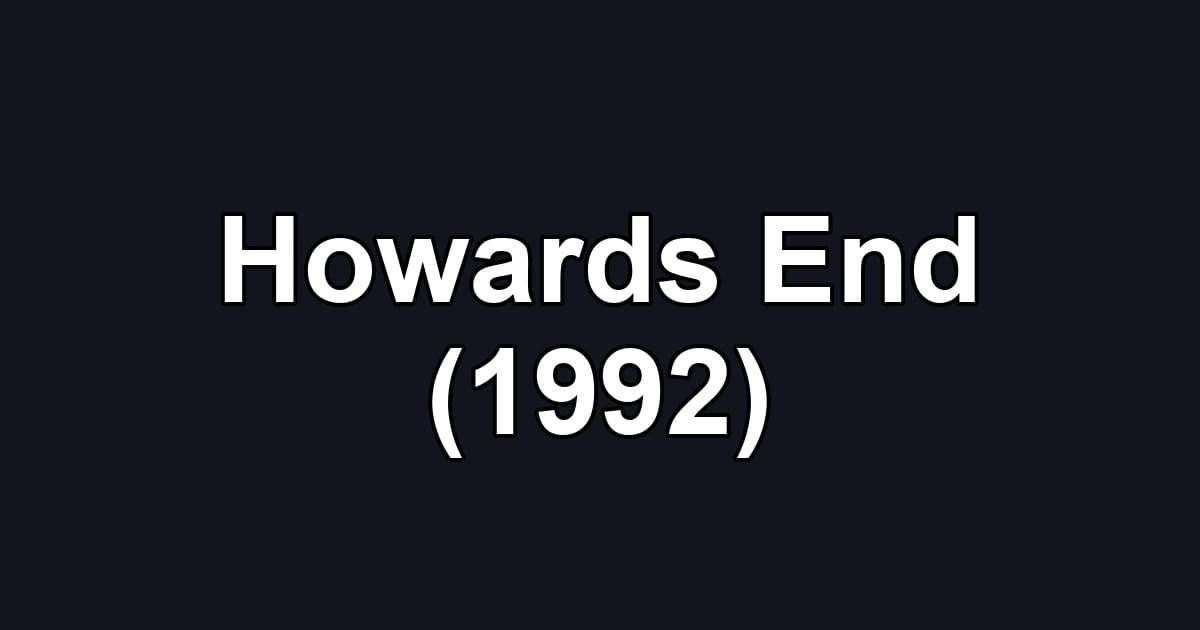 Howards End (1992)