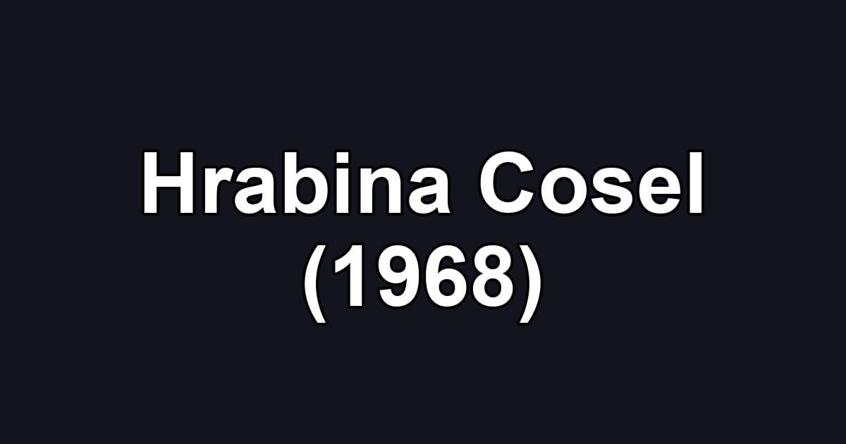 Hrabina Cosel (1968)
