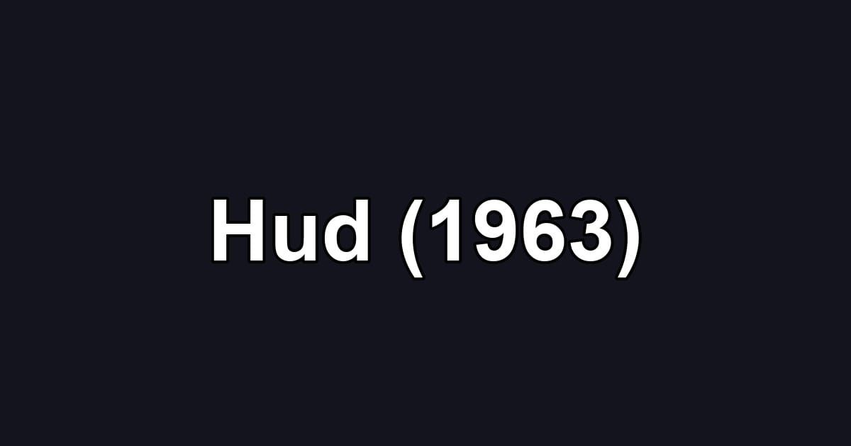Hud (1963)